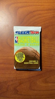 1993-94 Fleer NBA Basketball Series 2 Factory Sealed Card Pack - Image 1 of 2