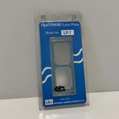 Donegan OptiVisor LP7 Replacement Glass Lens Plate for Magnifier 2X NEW - Image 1 of 2