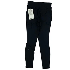 Lululemon Women's Legging Base Pace HR Tight 26" Fleece BLK Size M- US 6 /UK 10 - Picture 1 of 5