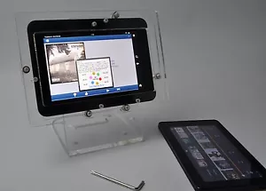 Clear Acrylic Anti-theft Desktop Stand for Amazon Kindle Fire 7 2015/2017/2019 - Picture 1 of 10