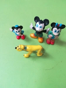 4 X MIKY MAUS / SAMMELFIGUREN / 60/70 JAHRE. - Picture 1 of 4
