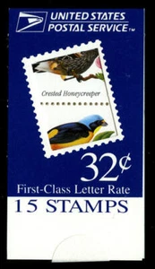 US #BK272 32¢ Tropical Birds MDI booklet VF NH MNH - Picture 1 of 1