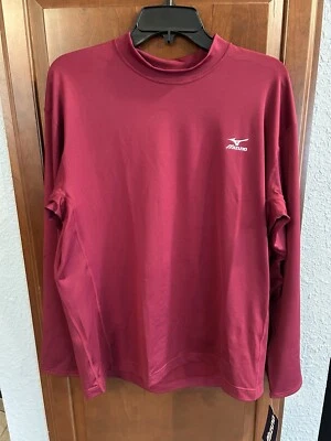 Camisa Mizuno Voleibol/Béisbol Nueva con Etiquetas XXL Drylite Granate Unisex Foto 1 de 4