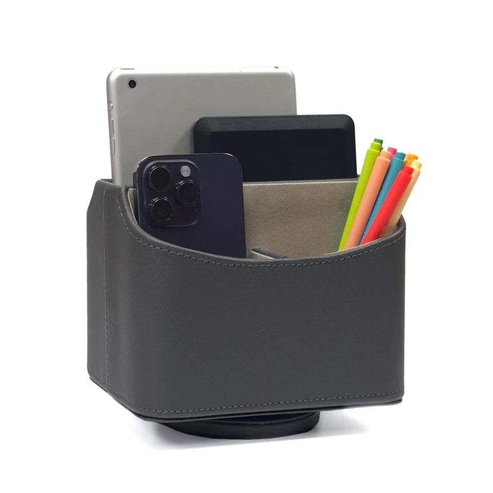 Spinning 360 Remote Control Organizer Desktop Rotetable Caddy Controller Holder - Image 1 of 1