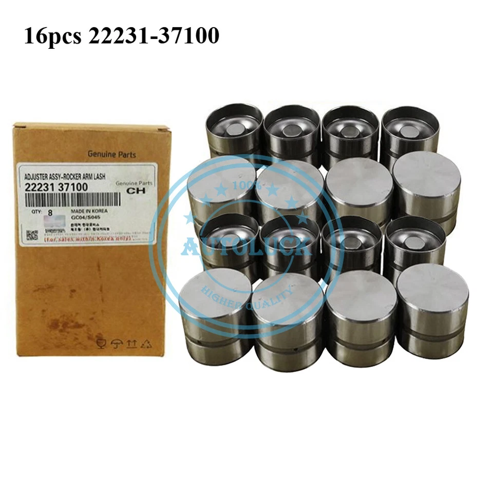 Válvulas Elevadores Hidráulicos 22231-37100 16 Piezas para Hyundai Accent Kia Rio 1.5L 1.6L Foto 1 de 4