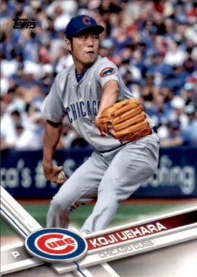 2017 Topps #393 Koji Uehara Chicago Cubs - Image 1 of 2