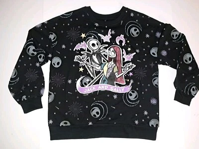 Nightmare Before Christmas Jack Skellington Sally Sweatshirt Girls Small 6 #E45 - Image 1 of 4