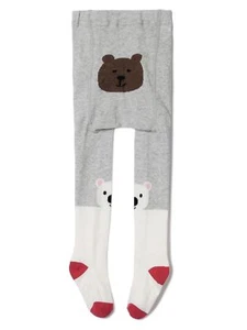 Baby GAP Girls Polar Bear Tights 12 24 months NWT $17 - Picture 1 of 3