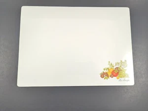 Vtg Corning Counter Saver Spice of Life Cutting Board 14x10 w Bonus Fork Utensil - Picture 1 of 12