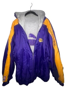 Vtg. Y2K Los Angeles Lakers Reversible Puma Coat XL NBA Kobe Bryant - Picture 1 of 8