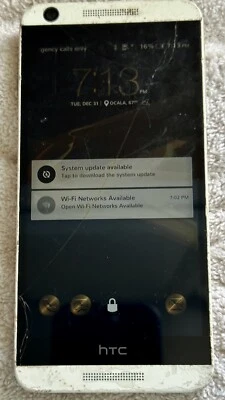 Smartphone HTC Desire 626s OPM9110 8GB Blanco Para Piezas/Reparación Pantalla agrietada Foto 1 de 4