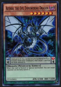 Yugioh Aether, the Evil Empowering Dragon CT13-EN011 Super Rare Limited - VLP - Imagen 1 de 2