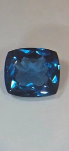 Topaz 28.6 ct Genuine London Blue Gemstone - Picture 1 of 15