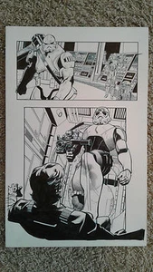 STAR WARS 24 pg 12(?) LUKE SKYWALKER VS NEW SUPER STORM TROOPERS 2/3 SPLASH PAGE - Picture 1 of 4
