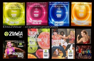 Zumba 4 DVD Incredible Results CARDIO PARTY + 2 CDs w Matching Music FREE SHIP - Imagen 1 de 9