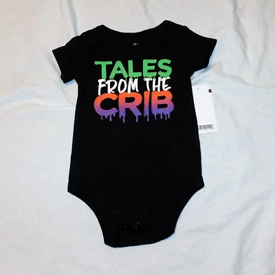 NUEVO Bebé Primer Halloween 12 Meses Cuentos de la Cripta Cuna Una Pieza Unisex Foto 1 de 2