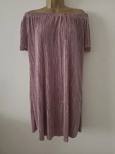 Women Dress Size 10 Party Summer Sparkly Occasion Wedding Pink Cocktail Metallic - Picture 1 of 6