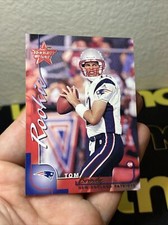 TOM BRADY 2000 LEAF ROOKIES & STARS #/1000 ROOKIE CARD #134