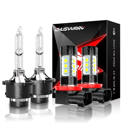 For Infiniti FX35 2006-2011 2012 Combo HID Headlight Bulbs + LED Fog Light Kit - Image 1 of 4