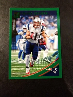 JULIAN EDELMAN 2018 Donruss GREEN PRESS PROOF  New England Patriots - Image 1 of 2