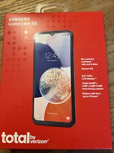 TOTAL BY VERIZON SUMSUNG GALAXY A14 5G 64GB, Black Prepaid Smart Phone BRAND NEW - Picture 1 of 2