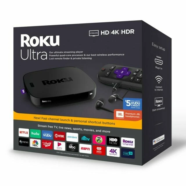 Roku 4670RW Ultra 4K/HD/HDR Streaming Media Player