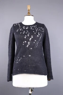 Women ISABEL MARANT ETOILE Distressed Super Kid Mohair Wool Knit Sweater Size 1 - Image 1 of 4