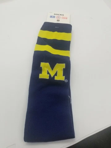 University of Michigan Wolverines Socks Size Large 10-13 Cover