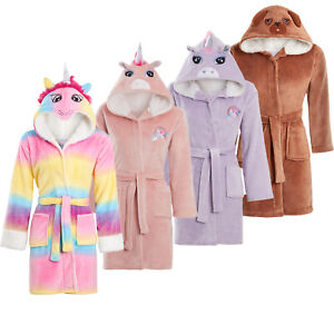 Girls Boys Childrens Soft & Cosy Unicorn Dressing gown TO CLEAR