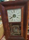 Antique Forestville Clock Co Wall Clock Restore or Parts