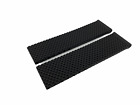 22 24mm Black Mesh Rubber Silicone Strap Band fit BREITLING Folding Clasp + Pins