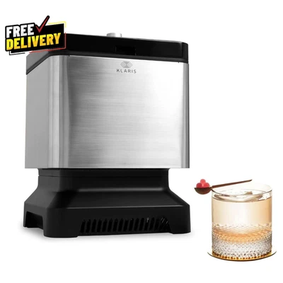 Máquina de hielo transparente hace 4 cubitos de hielo grandes 2 cristalinos en 8 a 12 horas excelente... Foto 1 de 4