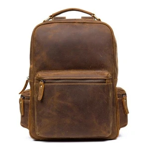 The Langley Backpack | Genuine Vintage Leather Backpack - Picture 1 of 23