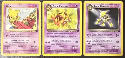 Pokemon Tcg Abra Evolution Line Team Rocket Unlimited NM-MP - Image 1 of 2