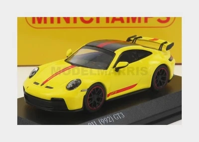 MINICHAMPS 643061006 PORSCHE - 911 992 GT3 COUPE 2021 - YELLOW RED BLACK - 1/64 - Immagine 1 di 2