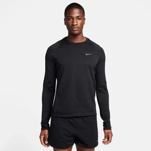 Camiseta deportiva negra de manga larga Nike Therma Fit Element para hombre - Imagen 1 de 6