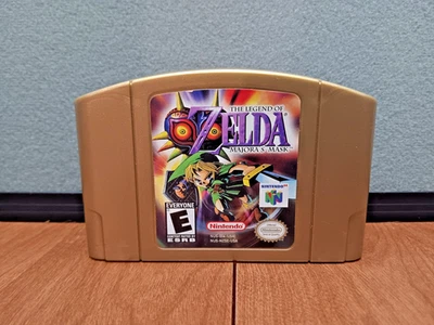 Legend of Zelda Majora's Mask Authentic N64 w/ Fierce Deity Mask Saved - Image 1 of 4