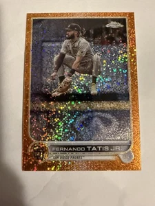 2022 Topps Chrome Fernando Tatis Jr #150 Image Variation SP orange speckle /25 - Picture 1 of 2