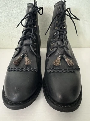 Ariat Heritage Lacer II 33401 Leather Riding Boots Women’s 9.5B Tassel Kiltie - Image 1 of 4