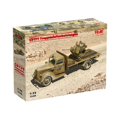 G917T TRUPPENLUFTSCHUTZWAGEN KIT 1:35 Icm Kit Mezzi Militari Modellino Nuovo - Immagine 1 di 4