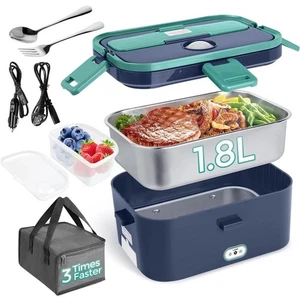 Electric Lunch Box Food Heater, Portable Food Warmer, Hot Lunch Warmer Heated Lu - Picture 1 of 12