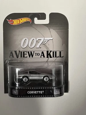 Hot Wheels Retro Entertainment 007 A View To A Kill Corvette Diecast Car - Image 1 of 3