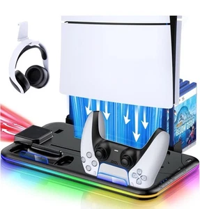 HEYLICOOL PS5/Slim/Pro supporto di raffreddamento per PlayStation 5 disco/digitale  - Foto 1 di 7