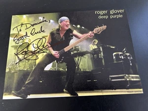 Deep Purple - Original Autogramm von Roger Glover, 14,5x21 cm - Bild 1 von 1