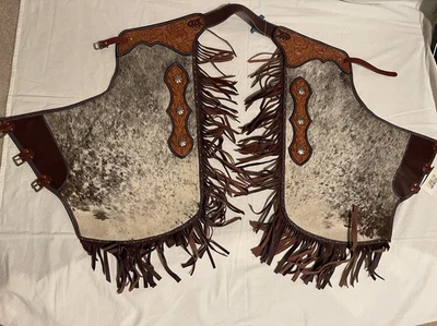 Gorras de montar occidentales de cuero/cuero de vaca - ¡Nuevas! Foto 1 de 4