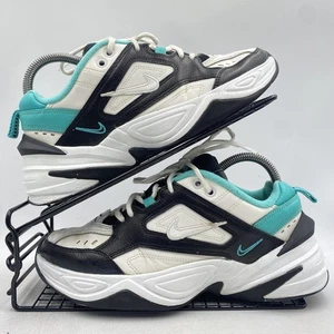 Nike M2K Tekno White Black Green Trainers Size UK 5 Womens Leather Gym Chunky - Picture 1 of 8