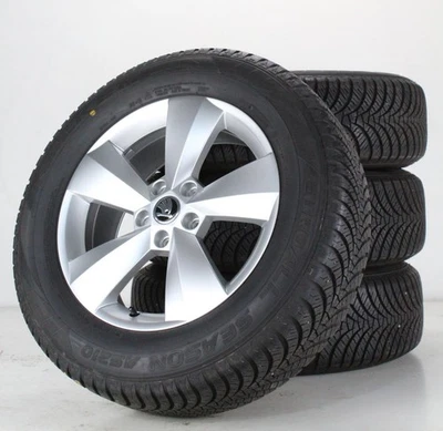 Skoda Kodiaq i Allwetterräder 17 Zoll Alufelgen silber felgen 565601025J - Bild 1 von 4