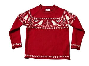 Hanna Andersson Nordic Fair Isle Sweater Winter Christmas Valentine Girl 6-7 120 - Picture 1 of 5