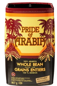 Pride of Arabia Brand 100% Arabica Whole Coffee Bean 907 g Prepared in Canada!! - Picture 1 of 2