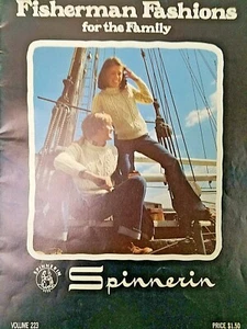 Spinnerin 223 family FISHERMAN FASHIONS knit 32pg booklet 1972 - Picture 1 of 9
